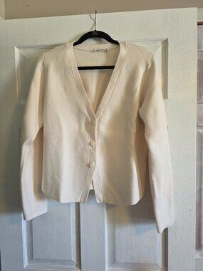 Cream Abercrombie cardigan, Size XL